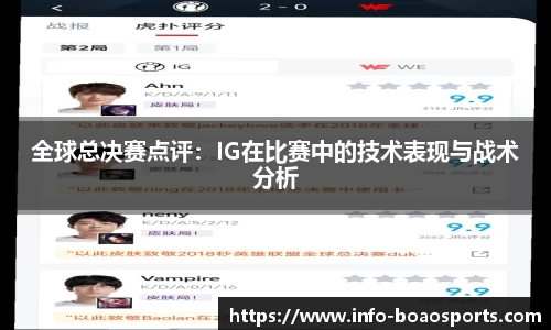 全球总决赛点评：IG在比赛中的技术表现与战术分析